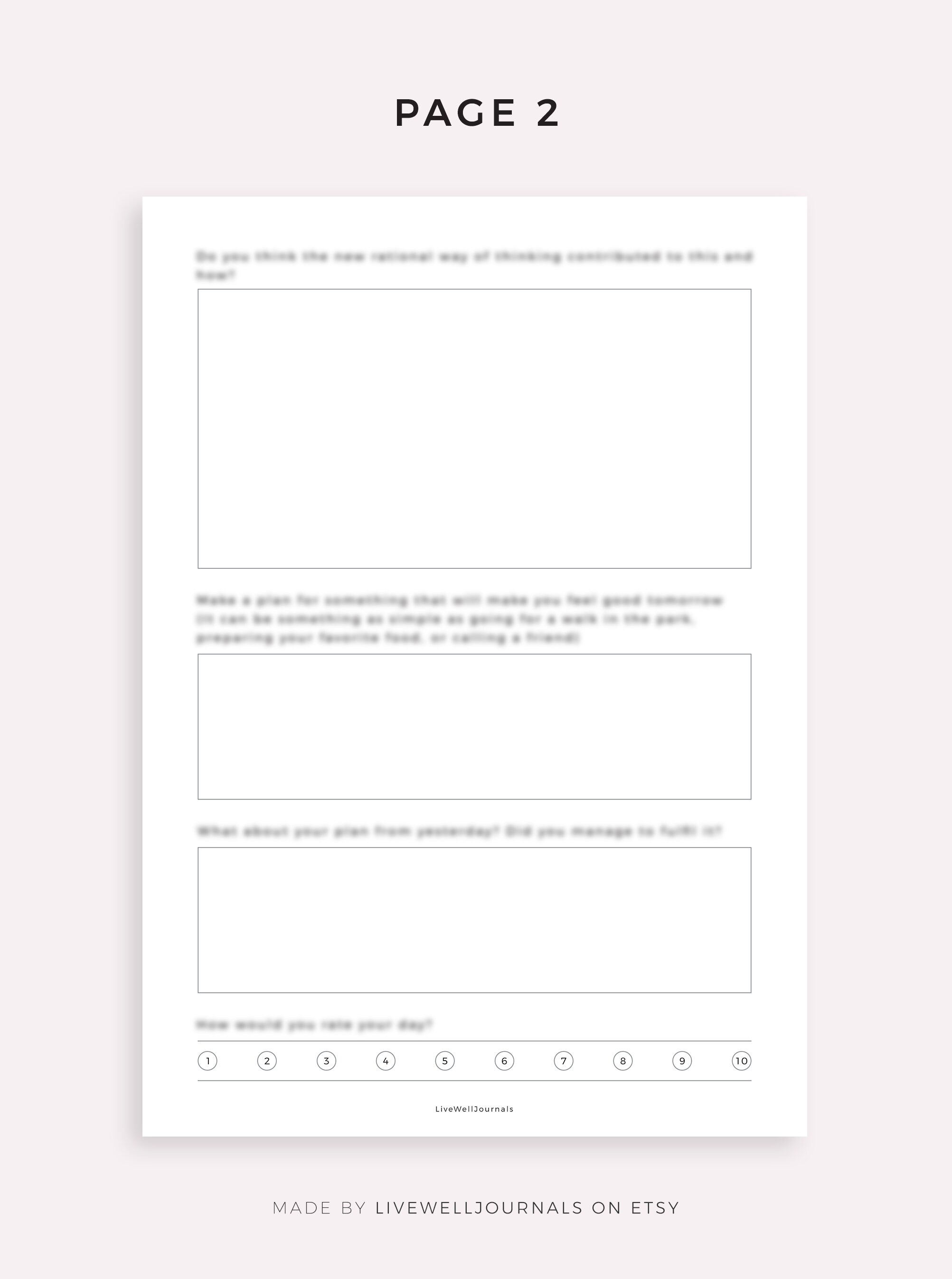 Automatic Negative Thoughts Daily Summary, CBT Worksheets, Mental ...