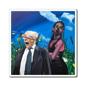 Surreal Magnet - Blue Scene - Original Art
