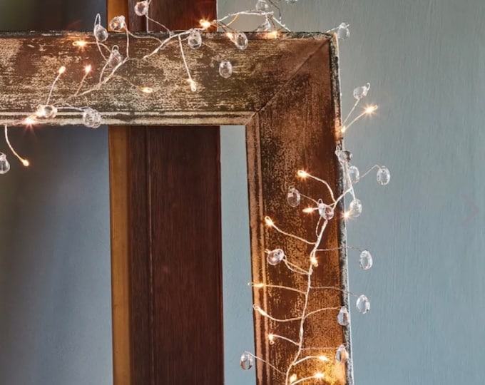 Guirlande lumineuse LED décorative en cristal