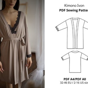 Kimono PDF Sewing Pattern / Instant Download