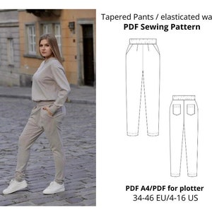 Womens Tall Joggers Etsy UK