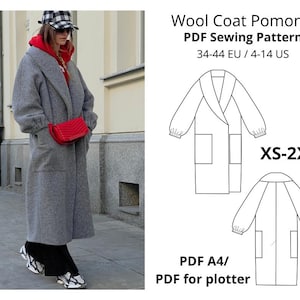 Wool Coat PDF Sewing Pattern / Instant Download