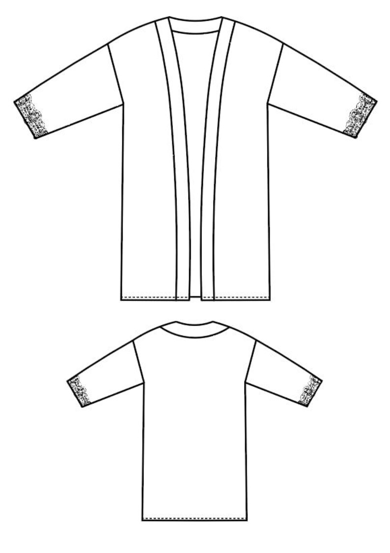 Elegant Robe for Her / PDF Sewing Pattern / Instant Download - Etsy ...