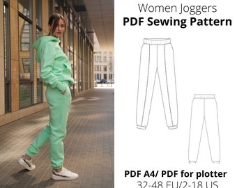 Joggers pants for women / PDF Sewing Pattern/Instant download