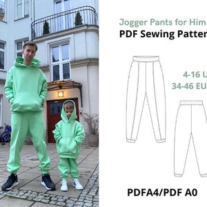 Jogger Pants For Men / PDF Sewing Pattern/ Instant Download