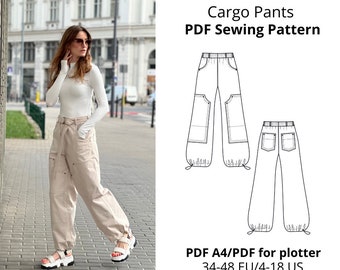 Cargo Pants PDF Sewing Pattern/Instant Download