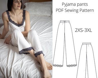 Home trousers PDF Sewing Pattern