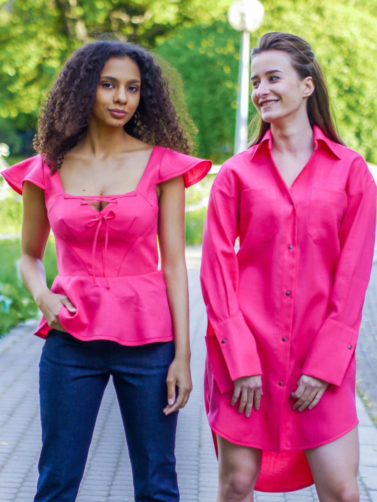 Shirt Dress PDF Sewing Pattern/ Instant Download Etsy