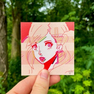 Sticker (8 x 8 cm) - Illustration de Ann Takamaki Glitch Persona 5 (anime/manga/jeux)