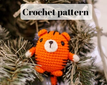 Crochet tiger pattern, tiger crochet, crochet tiger plush, amigurumi tiger pattern
