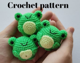 Crochet frog pattern, frog plush, crochet frog, amigurumi frog pattern