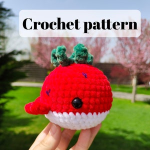 Crochet pattern whale, crochet whale, amigurumi patterns, whale plush, crochet animals plush pattern, sea animals pattern