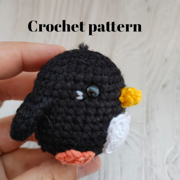 Crochet penguin pattern, amigurumi penguin pattern