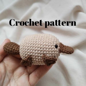 Crochet platypus pattern, crochet platypus, Perry the platypus, platypus plush, platypus pattern pdf