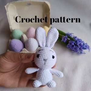 Crochet Easter Bunny pattern, crochet Bunny, crochet animals pattern, amigurumi Bunny