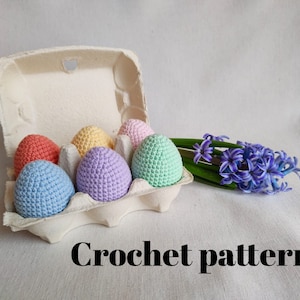 Egg crochet pattern pdf, crochet eggs, amigurumi eggs pattern, Easter eggs pattern, Easter eggs, Montessori toys pattern