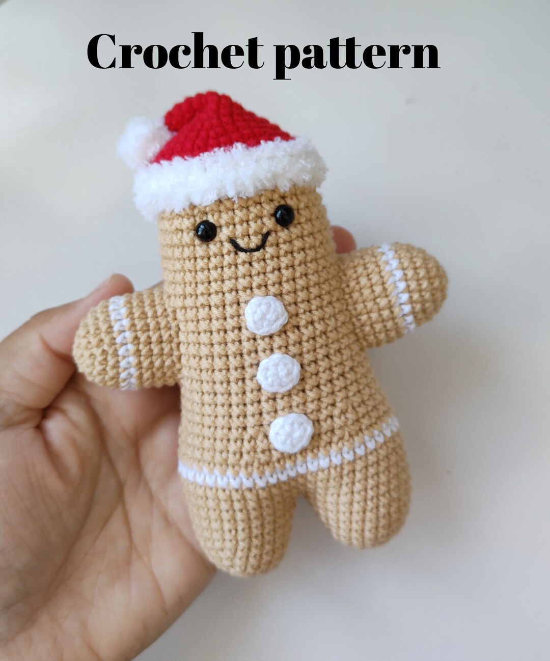 Crochet Gingerbread Man Patterns Christmas Gingerbread Man - Etsy