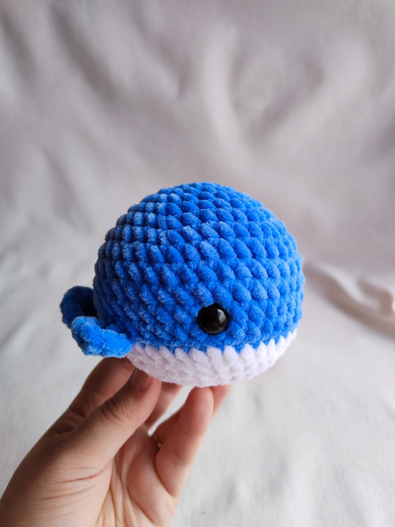Crochet pattern whale, crochet whale, amigurumi patterns, whale plush, crochet animals plush pattern, sea animals pattern image 7