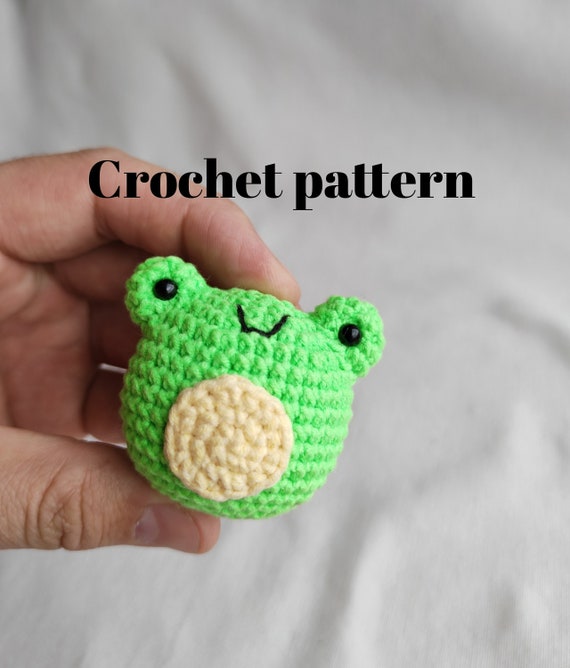 Crochet Pattern Frog Pocket Frog Pattern Crochet Frog Frog Etsy