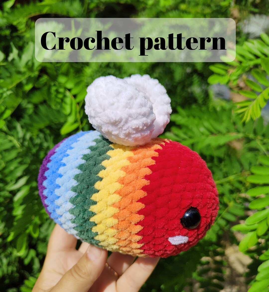 Crochet Rainbow Bee Patterns, Crochet Pride Bee Plushies Patterns - Etsy