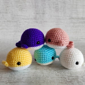 Crochet pattern whale, crochet whale, amigurumi patterns, pocket whale, crochet animals pattern, sea animals pattern