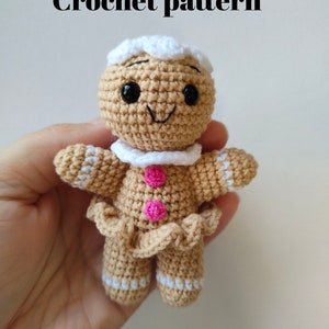 Crochet Gingerbread Man patterns, Christmas Gingerbread Man, Amigurumi Christmas patterns