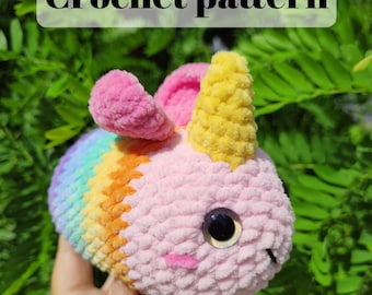 Patrones de peluches de abeja unicornio de crochet, patrón de abeja arcoíris de crochet, abejas del orgullo de crochet