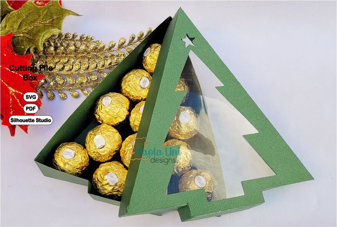 Digital Tree Shaped Box SVG Cricut Silhouette Studio Etsy