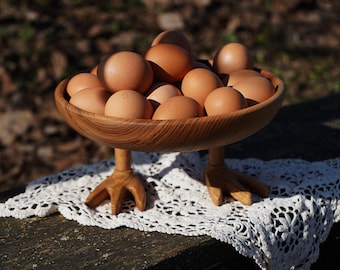 Wooden Easter Egg Holder, Easter Egg Stand, Egg Display Rack, Wooden Egg Tray, Farmhouse Easter Decor, Kitchen Egg Organizer