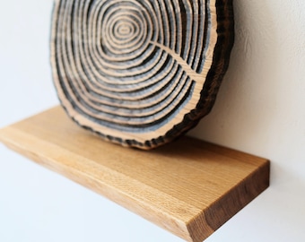 Prateleira de parede flutuante, prateleira de madeira rústica para decoração de casa, organizador de banheiro, armazenamento de parede minimalista, presente exclusivo para casa nova
