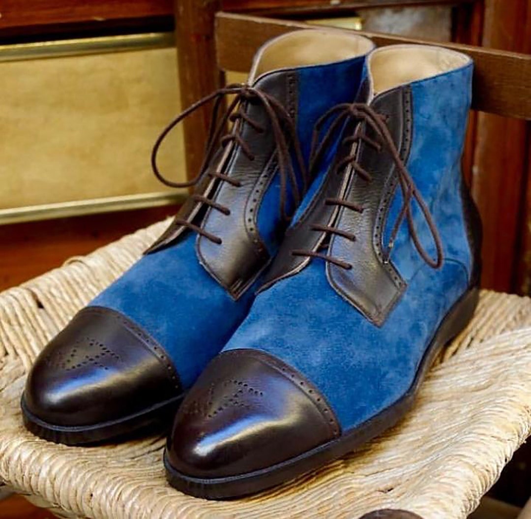 Handmade Leather Boots Men's Leather Boots Work Boots Etsy