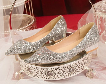 Silver Low Heels - Etsy