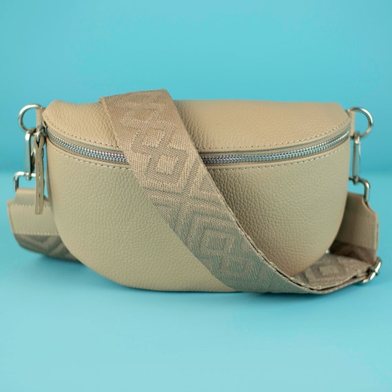 Borsa a spalla grande Sveva Soft in pelle con tracolla, colore TORTORA Borsa a spalla grande Sveva Soft in pelle con tracolla, colore TORTORA