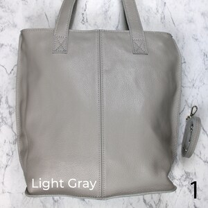 Große Bueteltasche Einkauftstasche Shopper Tasche für Frauen mit Ledergurt und gemustertem Riemen, Umhängetasche Geschenk für sie Light Gray