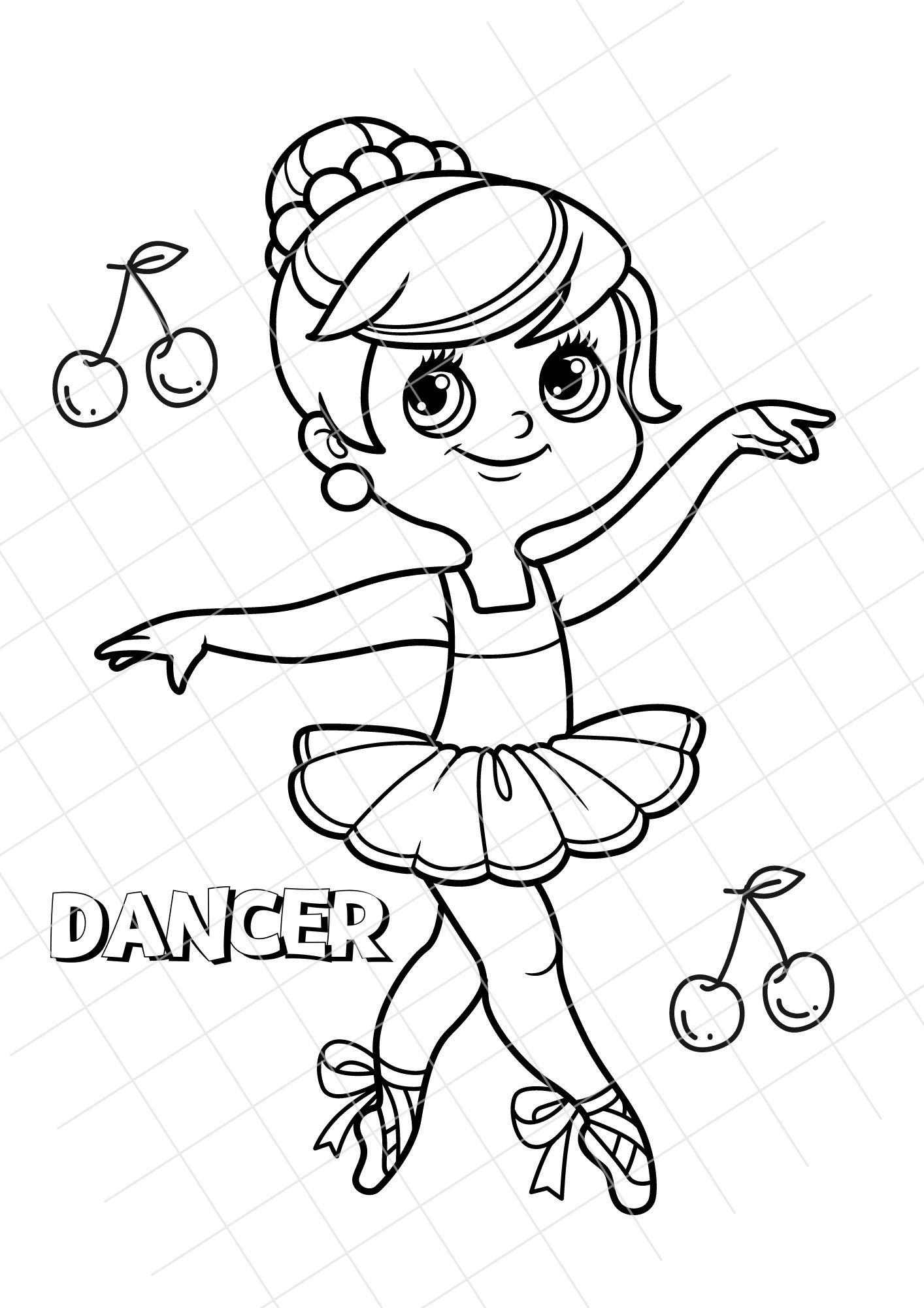 Ballet Colouring Pages - Etsy