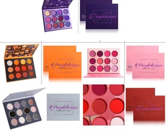 Purplelicious Fruit Series 12-Colors Eyeshadow Palette Pearl Shimmer