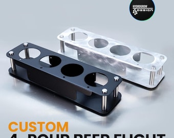 The Ultimate unique Aluminum beer Flight for your brewery, Hand crafted in the USA