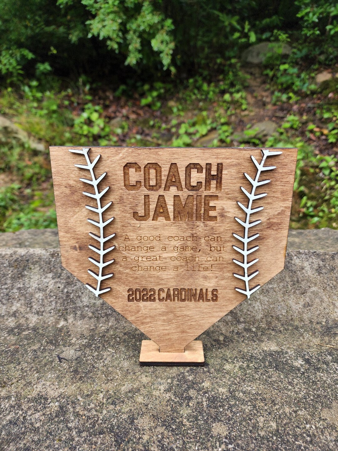 Baseball Coach Gift 3D Engraved Baseball Award Best Etsy