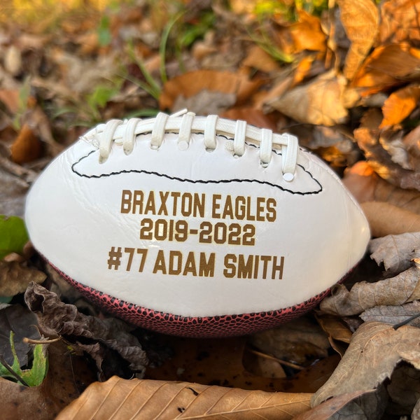 Personalized Mini Footballs Etsy