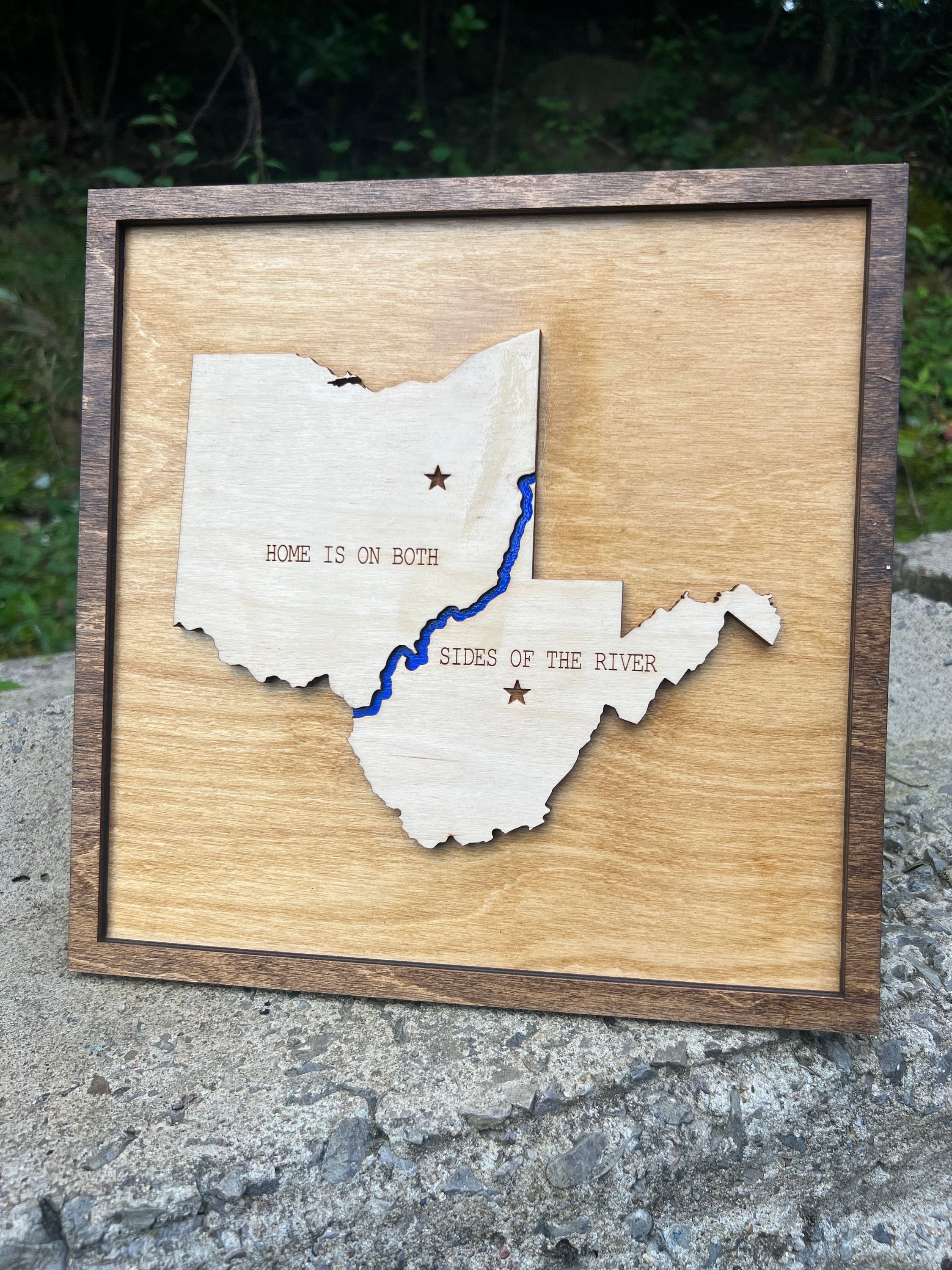 You Pick Your State Wood Tray Unfinished Wood State Trinket 