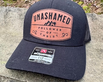 Unashamed Follower of Christ || Jesus Hat || Christian Cap || Bible Gift || Man of God || Preacher Gift || Pastor ||