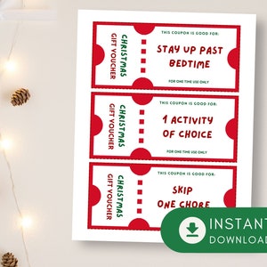 Printable Christmas Coupons for Kids - Printable Download Coupons With ...