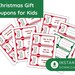 Printable Christmas Coupons for Kids Printable Download Coupons With ...