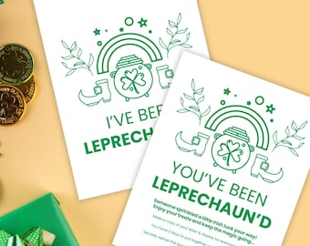 You’ve Been Leprechaun’d Printable St Patrick’s Day Office or Class Game | Coworker Surprise | Locker or Desk Activity | Instant Download