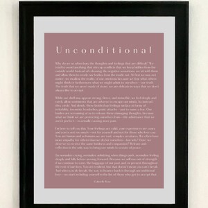 Unconditional by Gabrielle Rose - Poetry Printable Poster, Literature Instant Download, Literary Home Decor, Poem Digital Wall Art