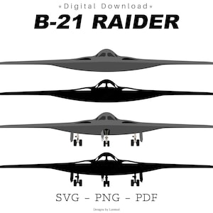 B21 Raider Stealth Bomber SVG / Nuevo Clippart Jet de 6ª generación / Perfecto para hacer pegatinas / Uso comercial