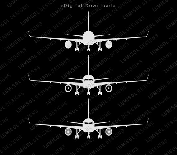 Boeing 757 SVG Vector Files | Passenger Airliner | Transparent