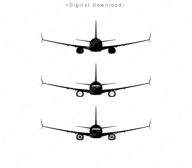 Boeing 737 MAX SVG Vector Files Passenger Airplane Png Transparent