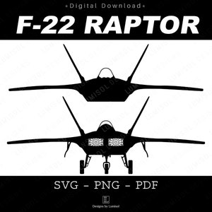 F22 Raptor SVG Front View | Military Jet vector file | Commercial use