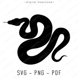 Snake svg | Python silhouet geknipte bestanden | Realistisch Snake idee voor tattoo | Reptielenvectorbestanden